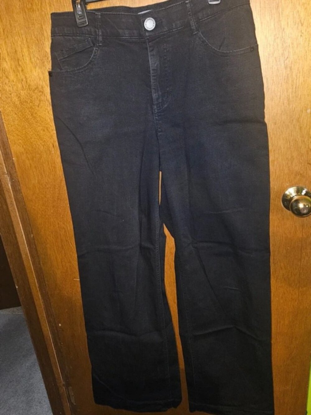 Wit & Wisdom Black Wide Leg Jeans Size 10
